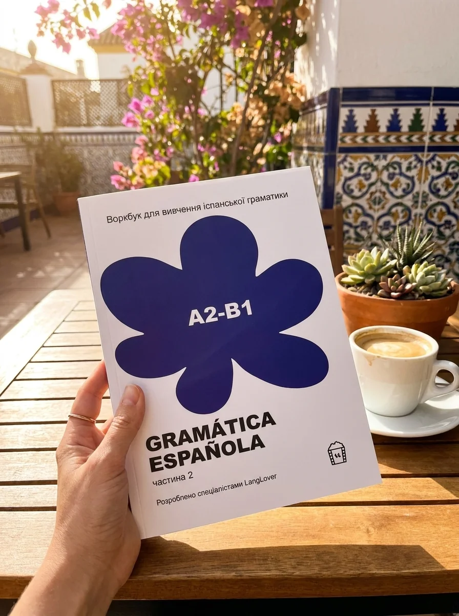 Воркбук для вивчення іспанської граматики Gramática Española А2-B1, обкладинка