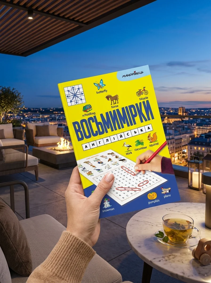 Восьмимірки. Англійська — Розвивальні книги