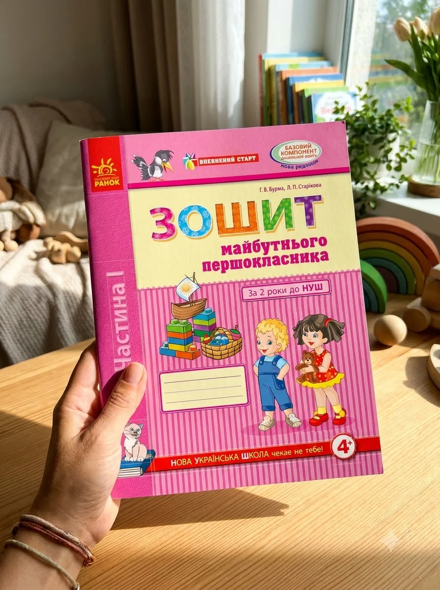 Впевнений старт. Зошит майбутнього першокласника. За 2 роки до НУШ. Частина 1 — Г. В. Бурма, обкладинка