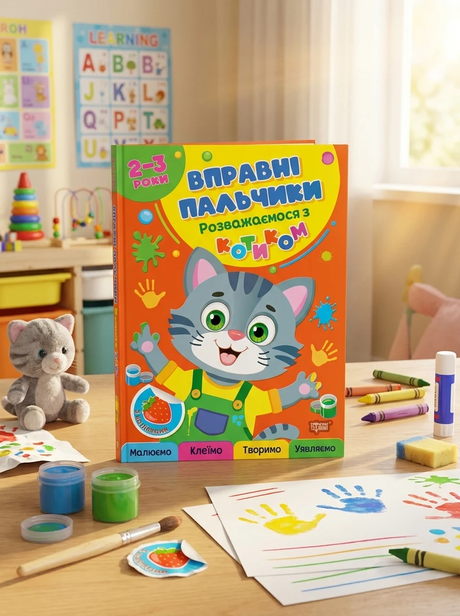 Вправні пальчики. 2-3 роки. Розважаємося з котиком — фото 2