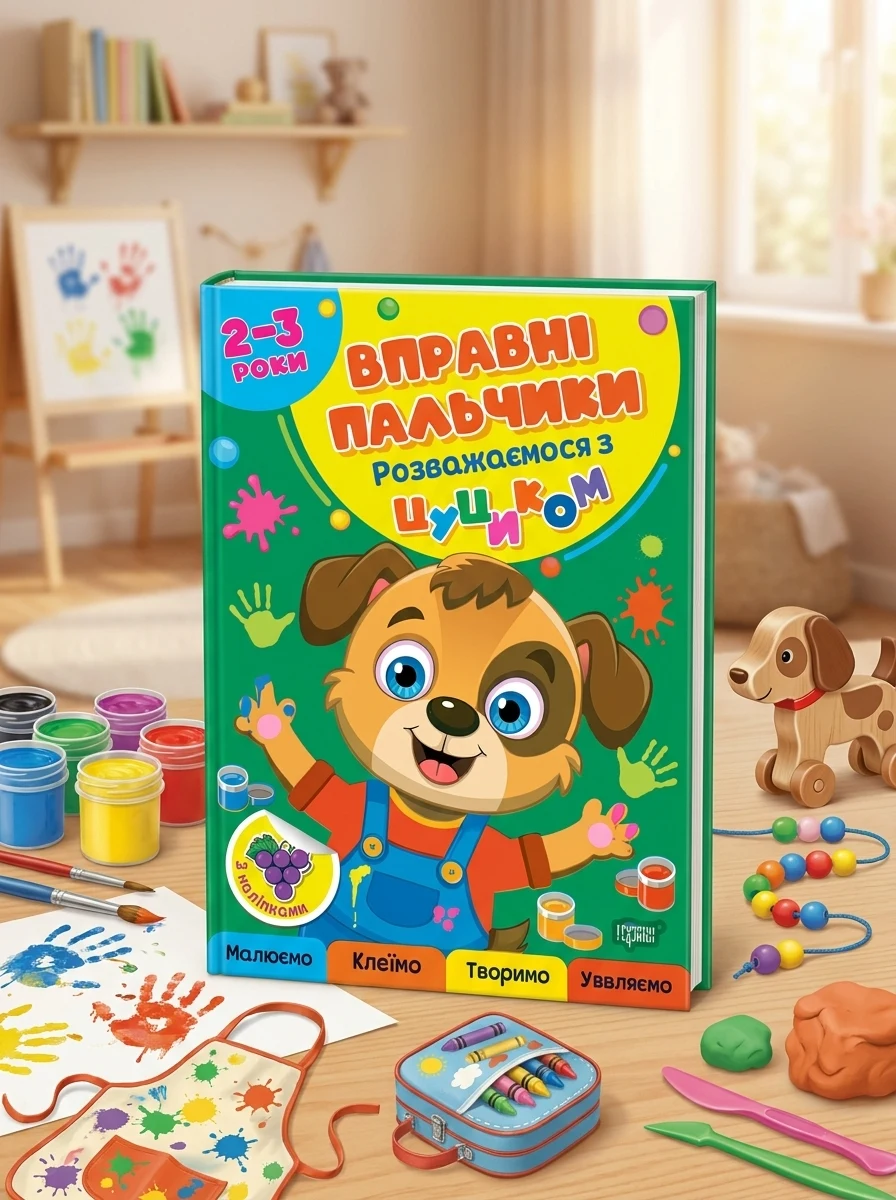 Вправні пальчики. 2-3 роки. Розважаємося з цуциком — фото 2