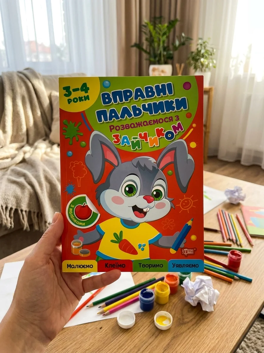Вправні пальчики. 3-4 роки. Розважаємося з зайчиком — Дитяча література