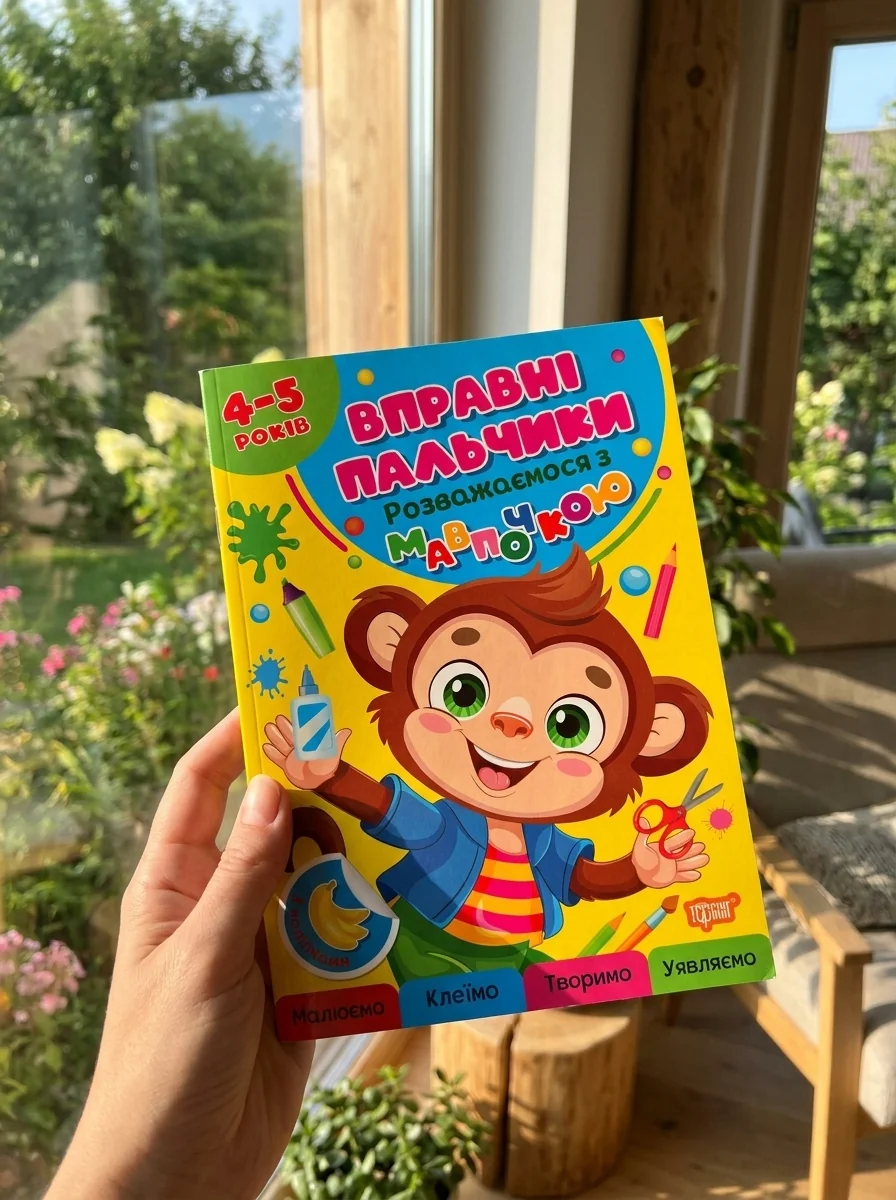Вправні пальчики. 4-5 років. Розважаємося з мавпочкою — Дитяча література