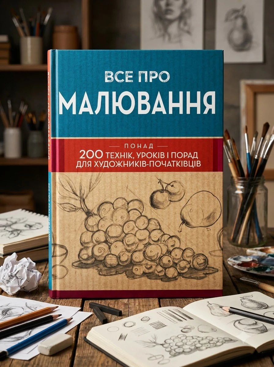 Все про малювання. Понад 200 технік, уроків і порад для художників-початківців — Книги