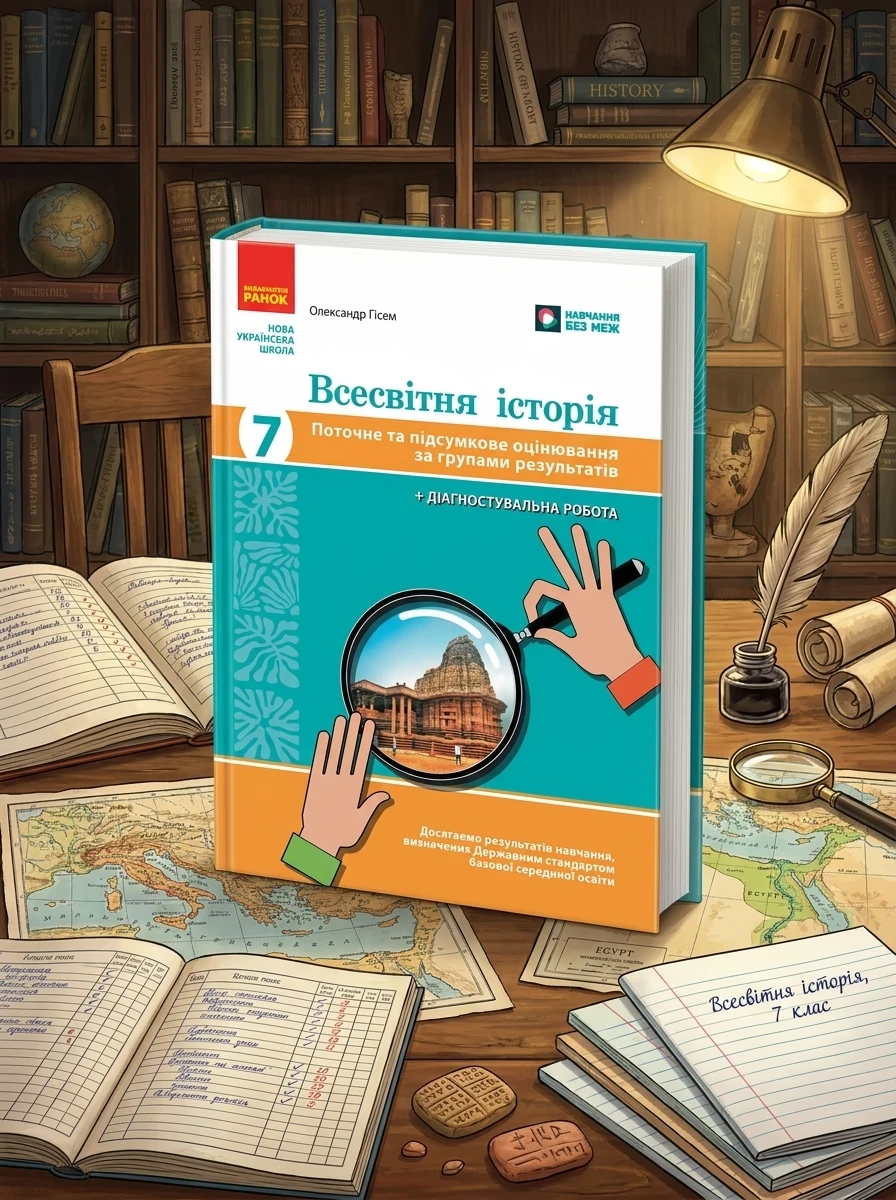 Всесвітня історія. 7 клас. Поточне та підсумкове оцінювання за групами результатів + діагностувальна робота — Історія та публіцистика
