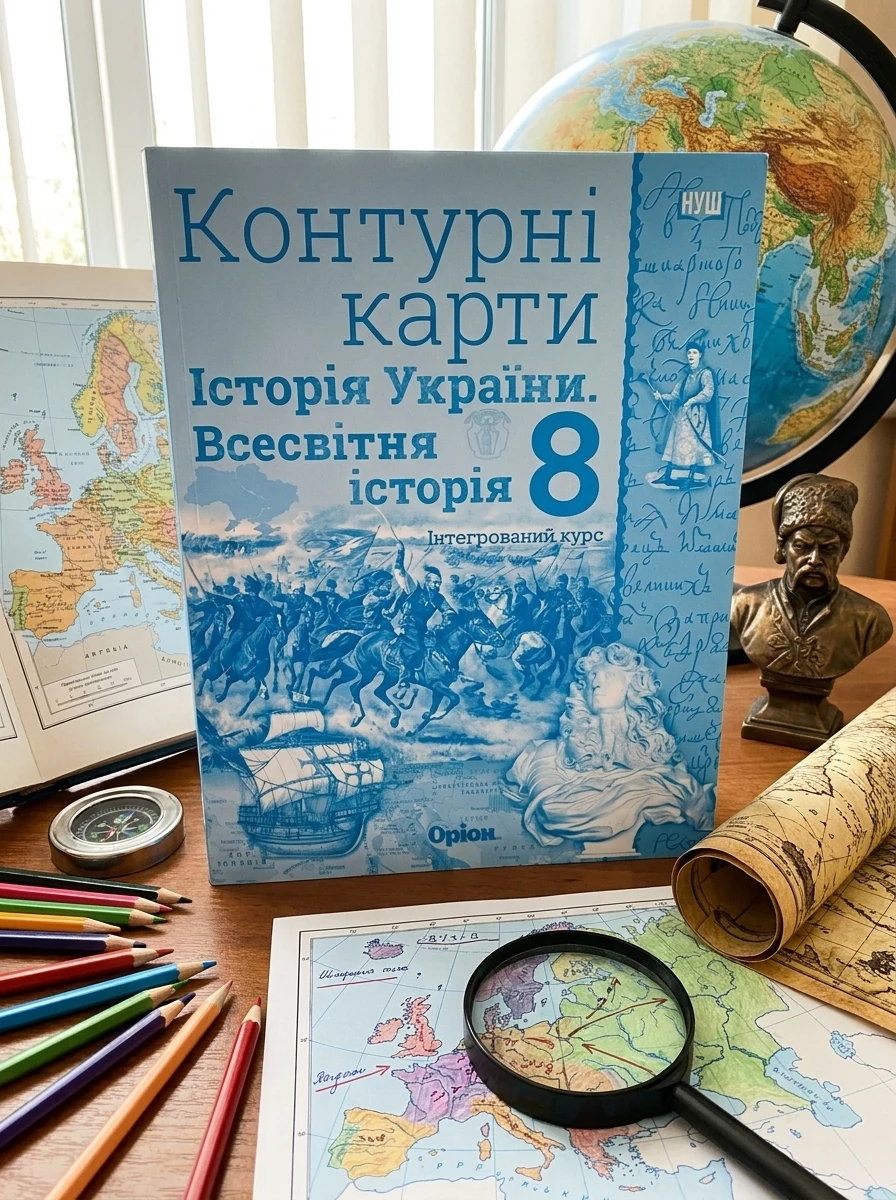 Всесвітня історія. Історія України (інтегрований курс) 8 клас. Контурні карти — фото 2
