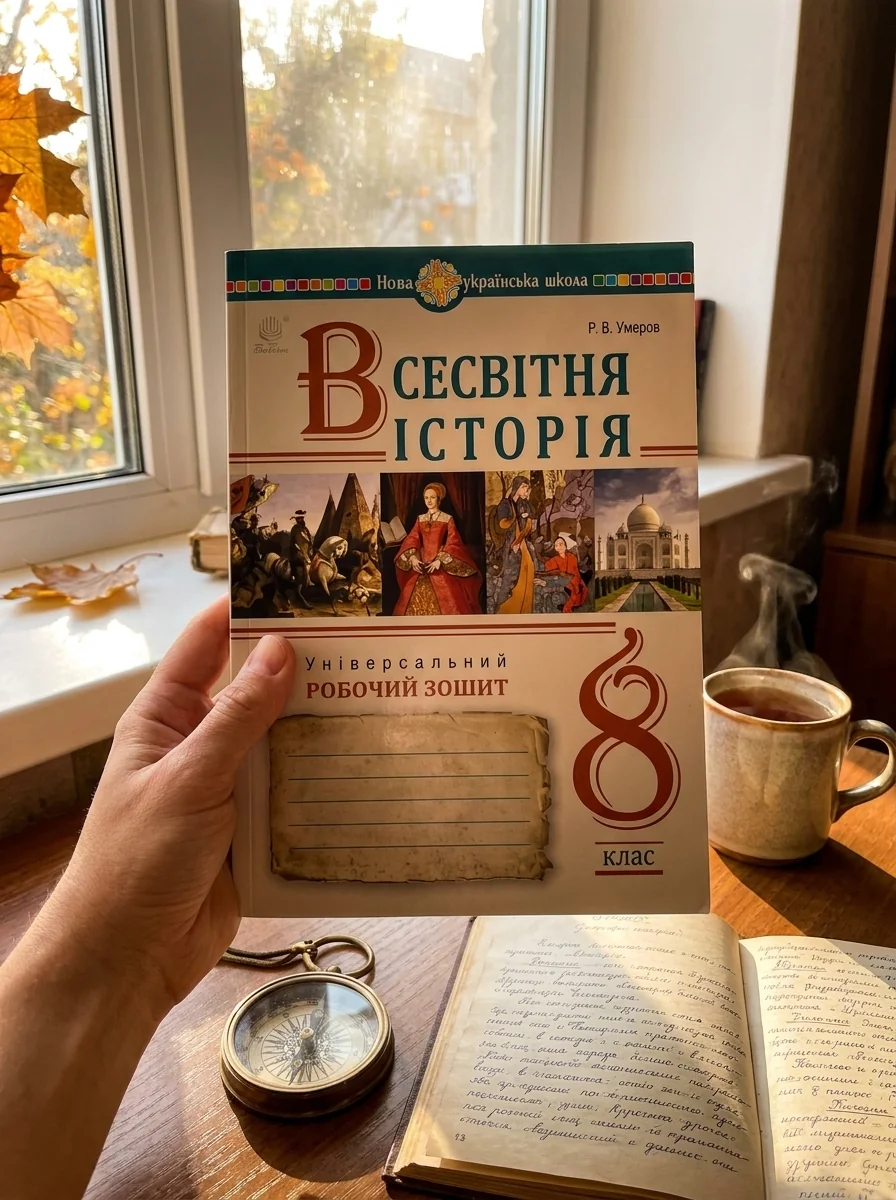 Всесвітня історія. Універсальний робочий зошит. 8 клас — Руслан Умєров, обкладинка