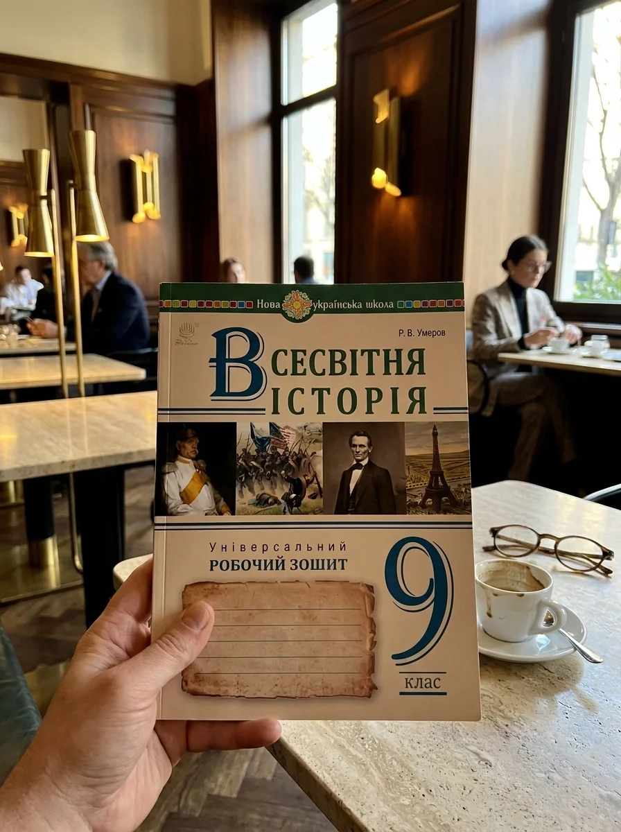 Всесвітня історія. Універсальний робочий зошит. 9 клас — Руслан Умєров, обкладинка