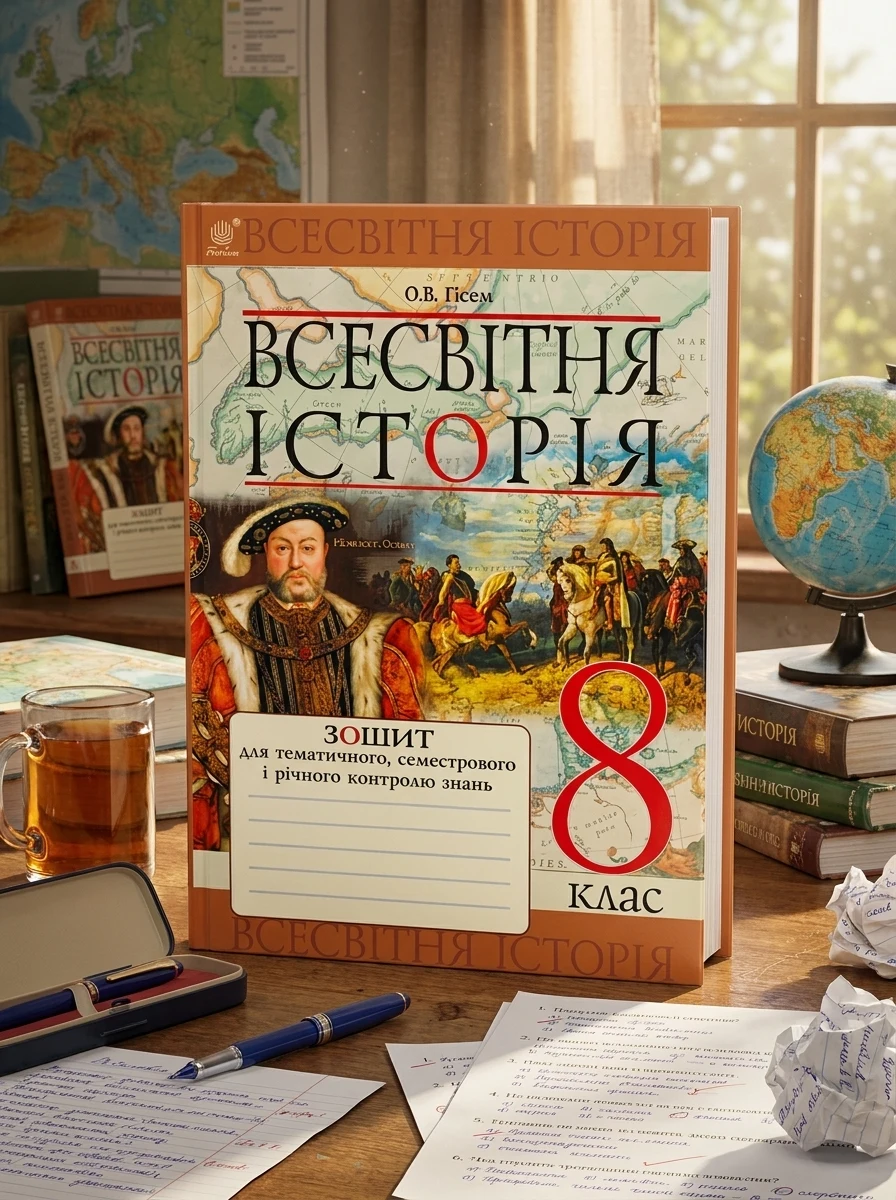 Всесвітня історія. Зошит для тематичного, семестрового і річного контролю знань. 8 клас — Історія та публіцистика