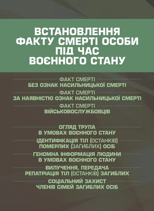 Встановлення факту смерті особи під час воєнного стану,