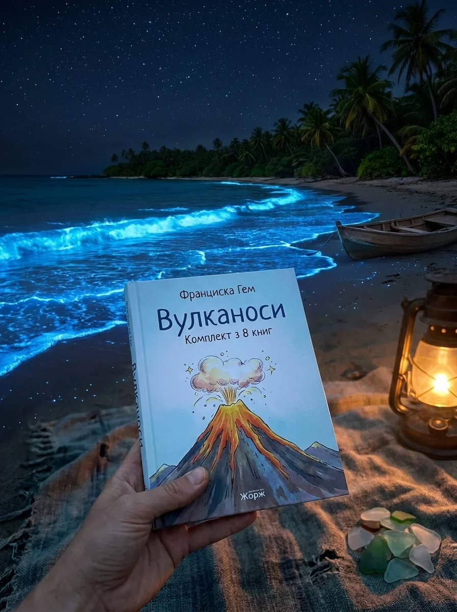 Вулканоси. Комплект з 8 книг. Франциска Гем — Франциска Ґем, обкладинка