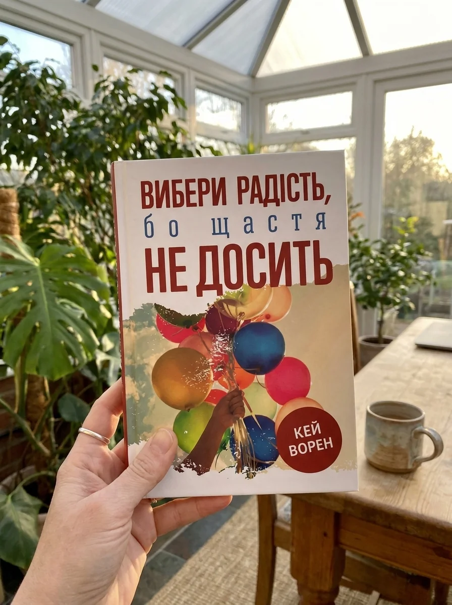 Вибери радість, бо щастя не досить — Кей Ворен, обкладинка