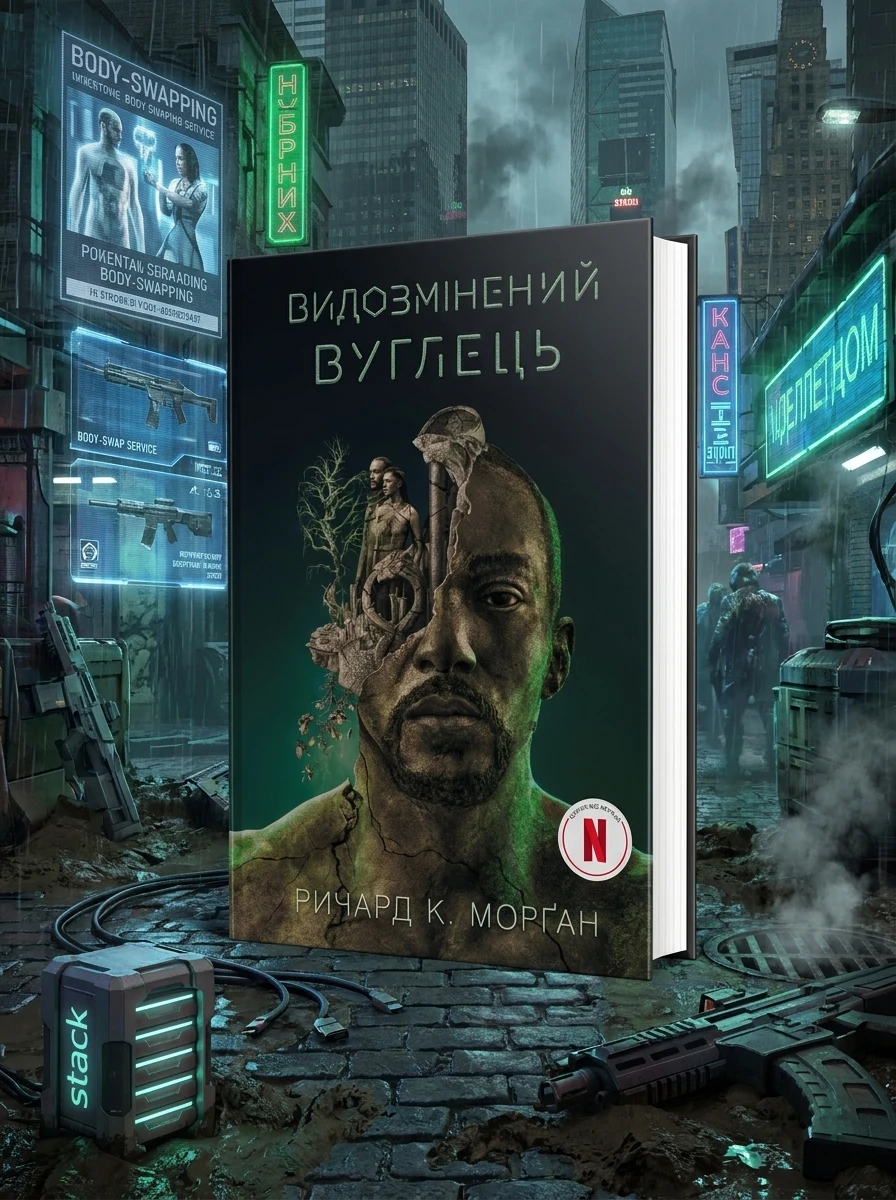 Видозмінений вуглець. Книга 1 (кінопроект) — Річард Морган, обкладинка