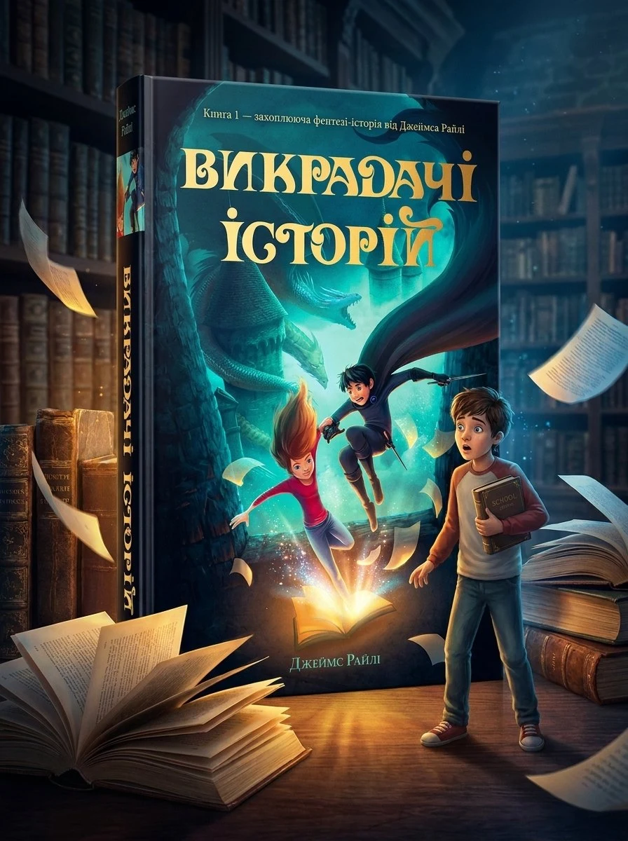 Викрадачі історій. Книга 1 — Джеймс Райлі, обкладинка