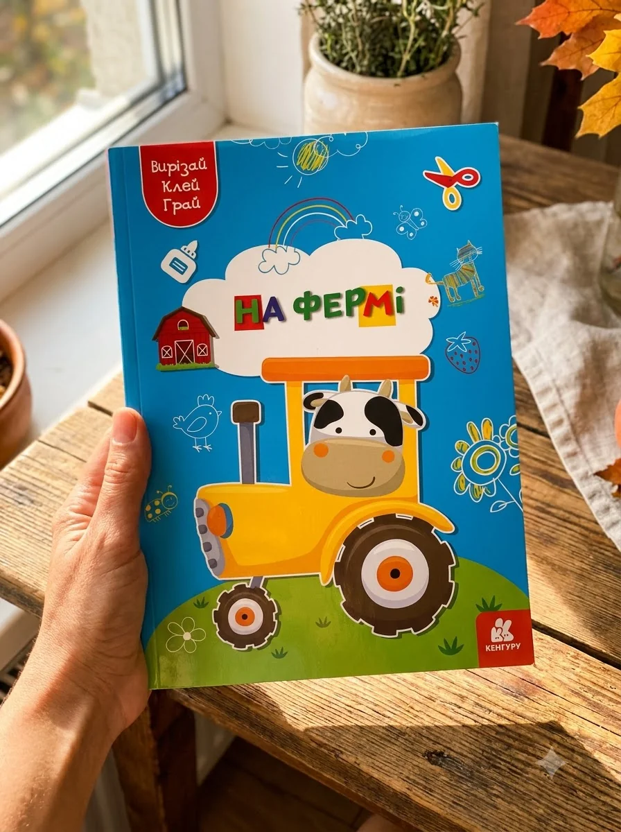 Вирізай. Клей. Грай. На фермі — Дитяча література
