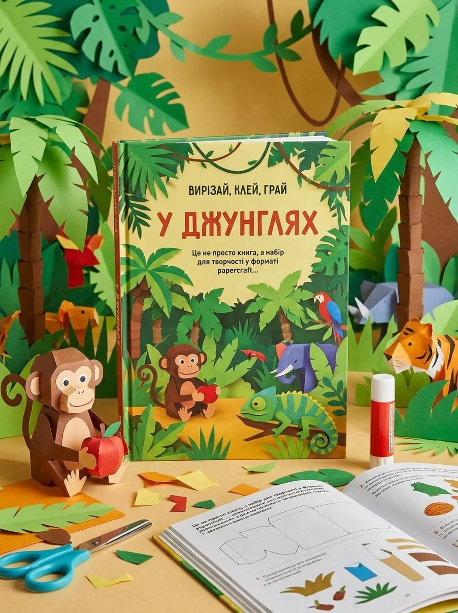 Вирізай. Клей. Грай. У джунглях