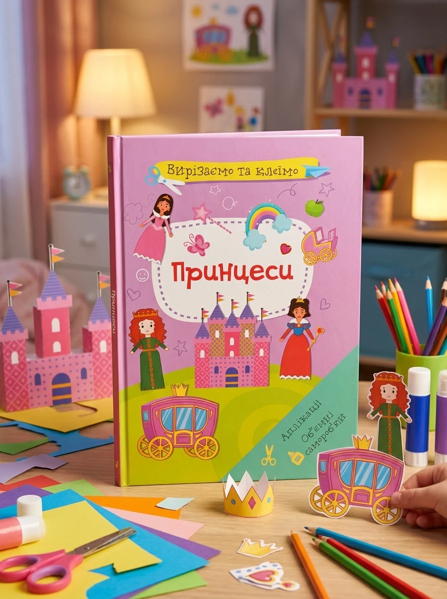 Вирізаємо та клеїмо. Аплікації. Об'ємні саморобки. Принцеси — фото 2