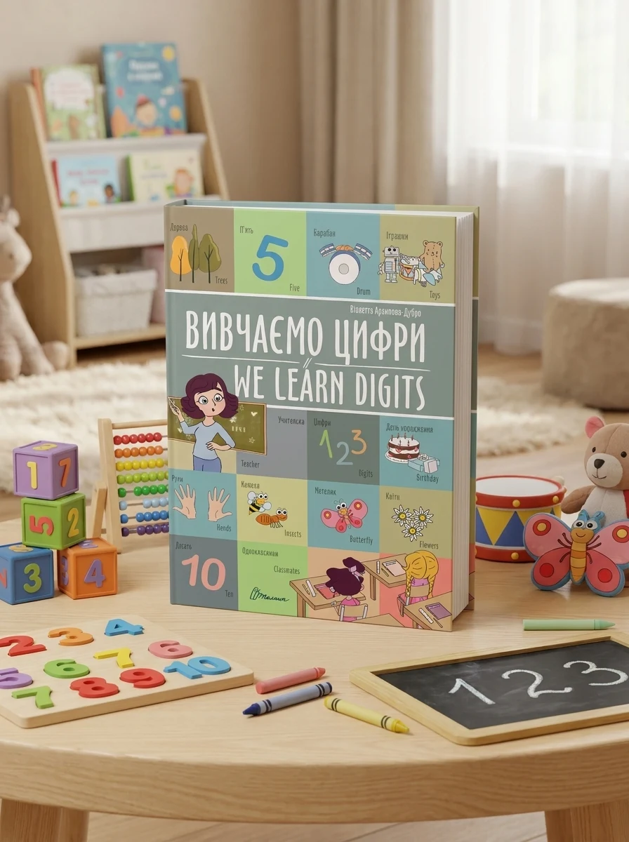 Вивчаємо цифри. We learn digits — Дитяча література