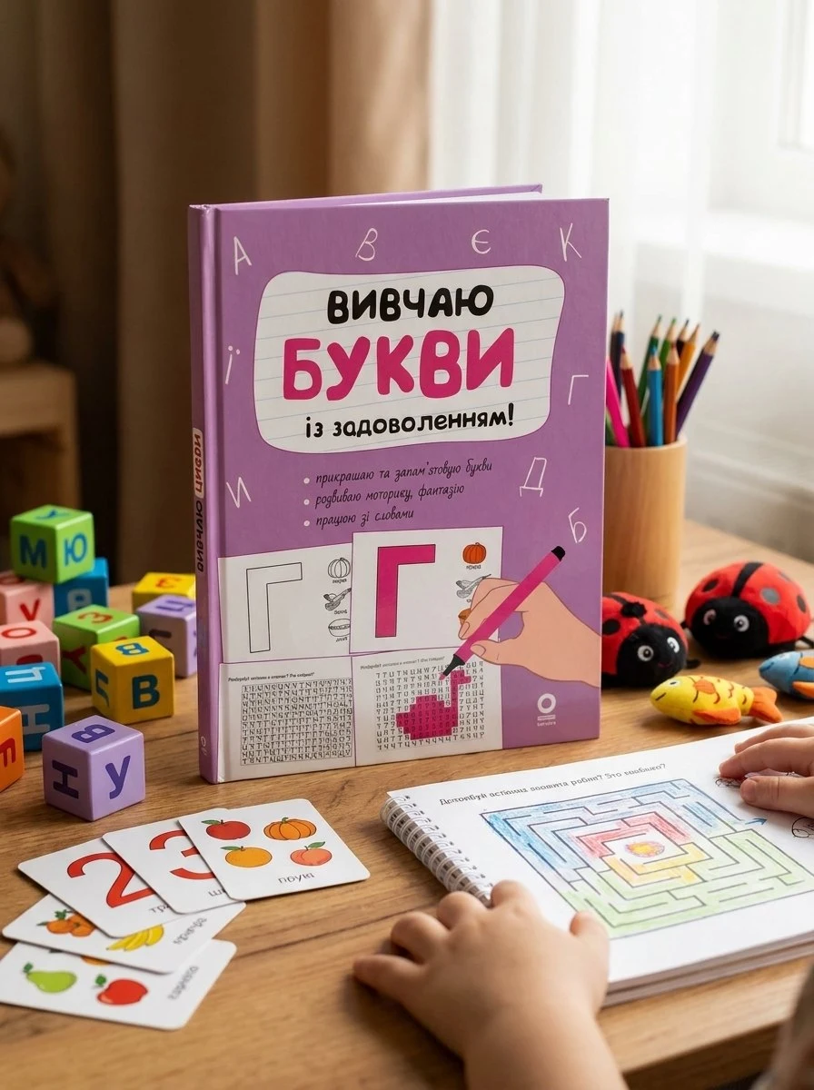 Вивчаю букви і цифри. Комплект з 2-х книг — Без автора, обкладинка