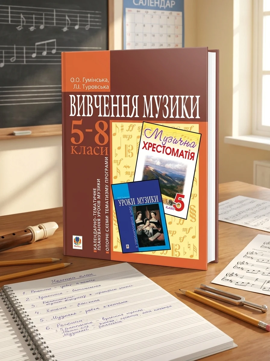 Вивчення музики в 5-8 класах. Календарно-тематичне планування уроків музики