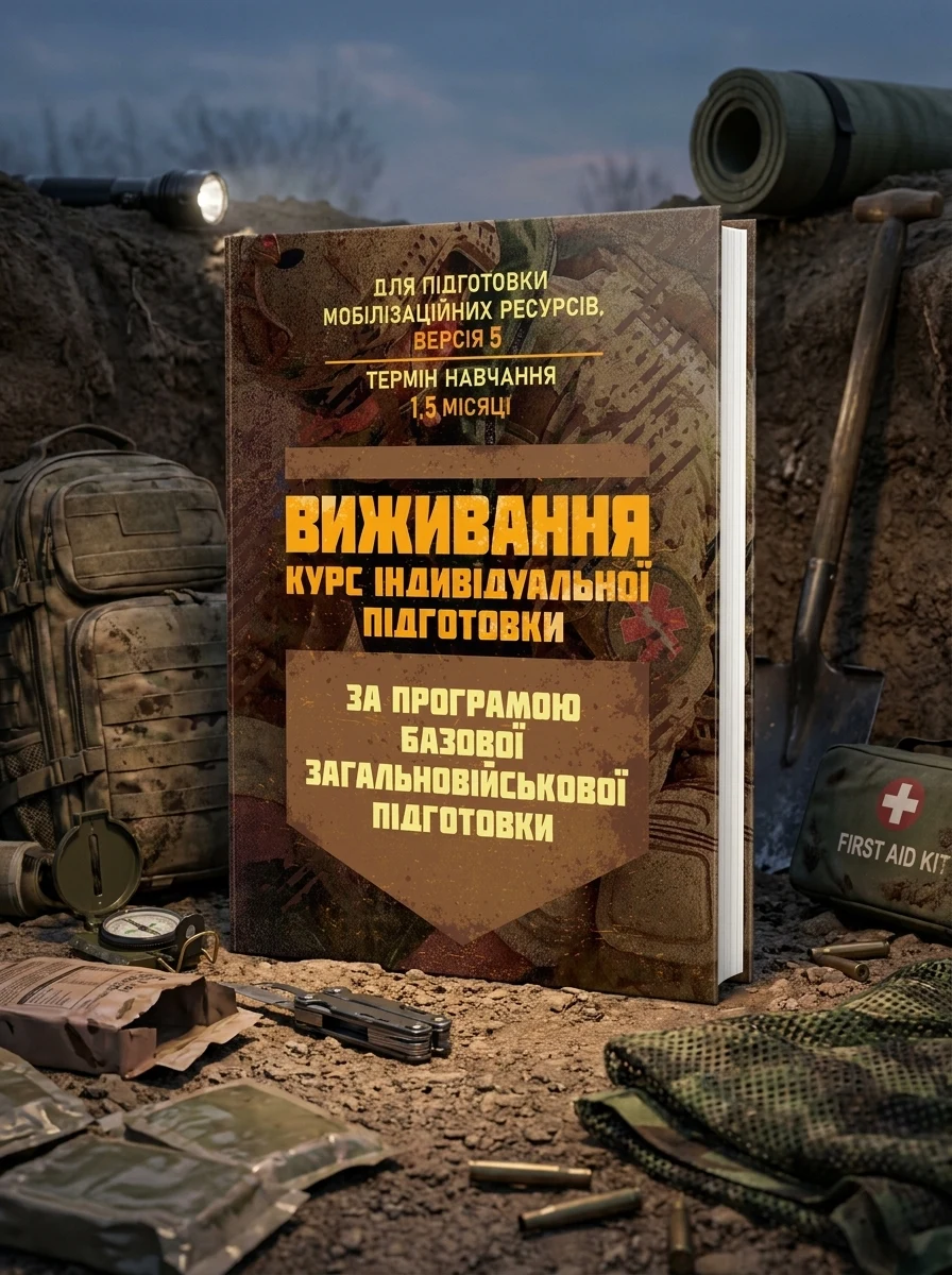 Виживання (курс індивідуальної підготовки). За програмою базової загальновійськової підготовки (для підготовки мобілізаційних ресурсів, версія 5, термін навчання 1,5 місяці)
