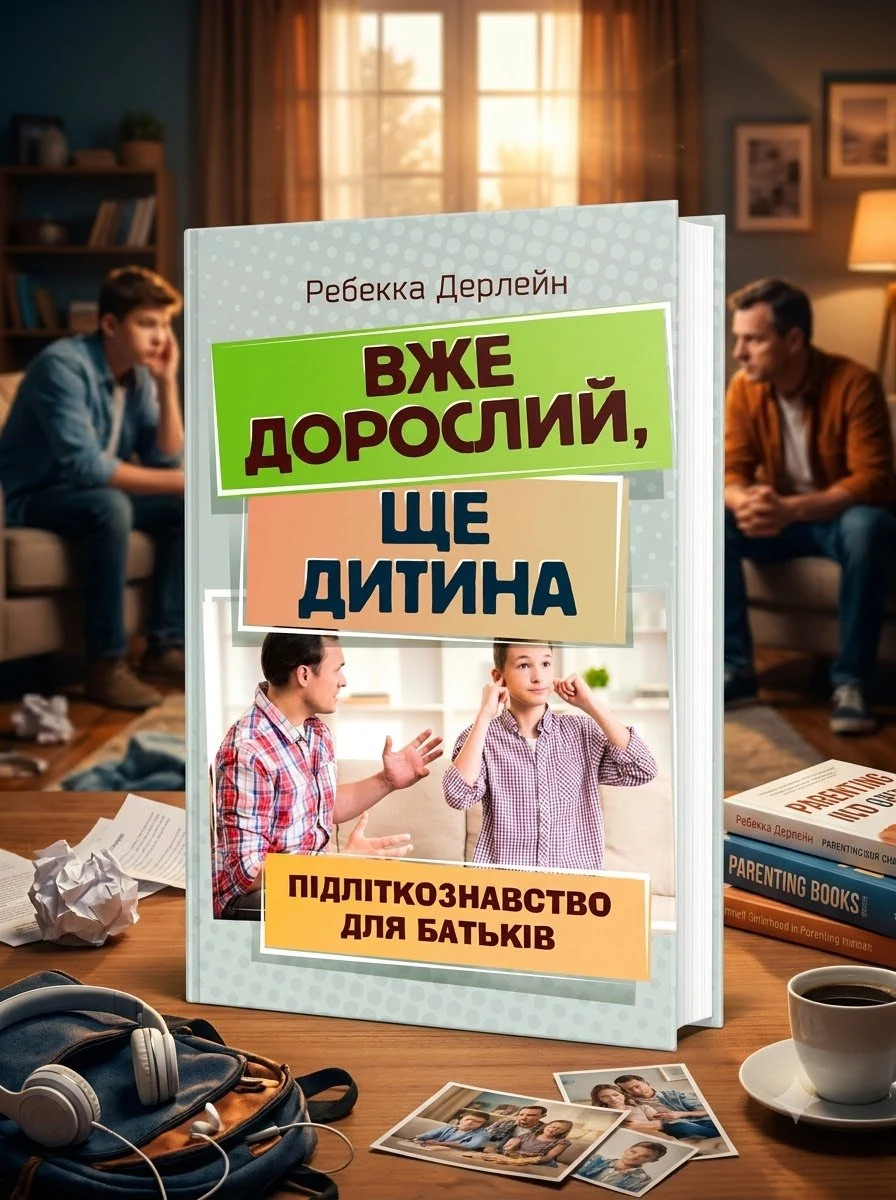 Вже дорослий, ще дитина. Підліткознавство для батьків — Ребекка Дерлейн, обкладинка