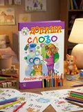 Допиши слово. Альбом-розмальовка. — Богдан Будний, обкладинка