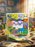 Книга Мої перші слова. Динозаври, обкладинка