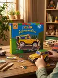 Книжка-пазл 3D: АВТОМОБІЛІ 2+ — Без автора, обкладинка