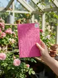 Lucy Innes Williams: Pink Garden House Artisan Art Blank Notebook, фото 2