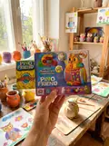 Набір легкого стрибаючого пластиліну Pino Friend Пуффі ТМ Moon light clay 70034 + Сюрприз, фото 2