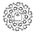 Наймиліша мінірозмальовка Pusheen. Розфарбовуй і грай — Клер Белтон, фото 5