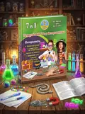 Подарунковий бокс з експериментами 7в1 зелений, обкладинка