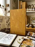 Polly Rose Morris: Gathering of Goldfinches Artisan Art Notebook, обкладинка