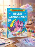 Водяні розмальовки. Веселі єдиноріжки | купити книгу онлайн