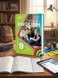 Зошит з граматики + ТЕСТИ для 9-го класу НУШ  "Kids Online" авт. Карпюк К. 2026 — Крістіна Карпюк, обкладинка