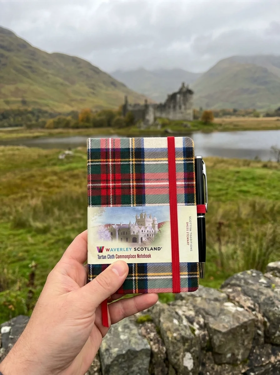 Waverley Commonplace Notebooks:Dress Stewart Tartan Mini Notebook with Pen (10.5 x 7cm) — Waverley Scotland, обкладинка