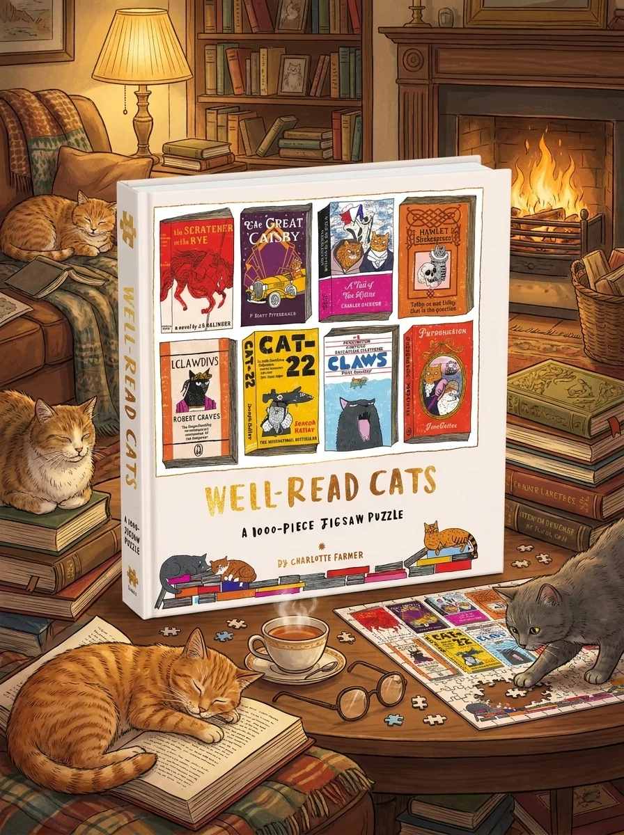 Well-Read Cats. A 1000-piece Jigsaw Puzzle — Дім, сім'я, релігія