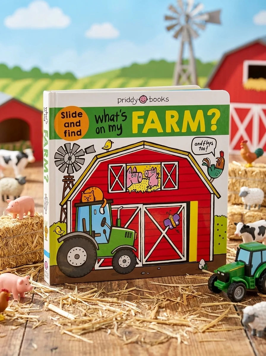 What's on My Farm? (A slide-and-find book with flaps)