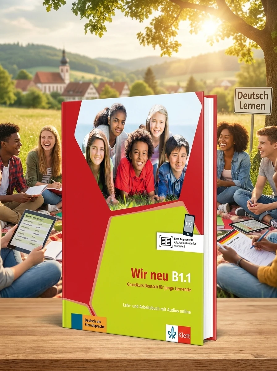 Wir neu B1.1. Підручник та робочий зошит. - Курс для вивчення німецької мови для молоді — Джорджио Мотта, фото 2