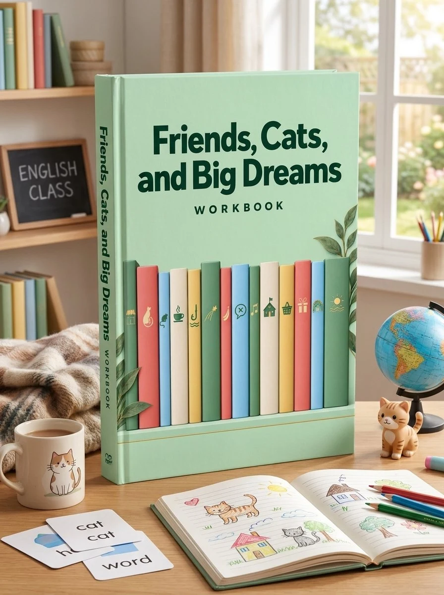 Workbook. Friends, Cats, and Big Dreams (A1) — Олеся Повшедна, фото 3