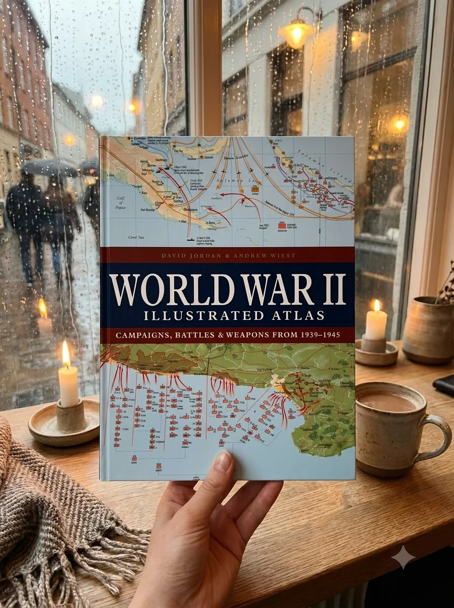 World War II Illustrated Atlas. Campaigns, Battles & Weapons from 1939-1945 — Девід Джордан, обкладинка