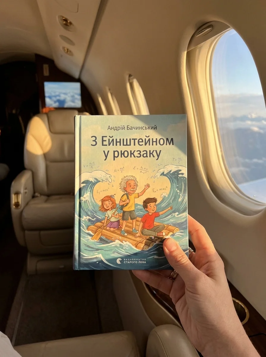 З Ейнштейном у рюкзаку — Андрій Бачинський, обкладинка