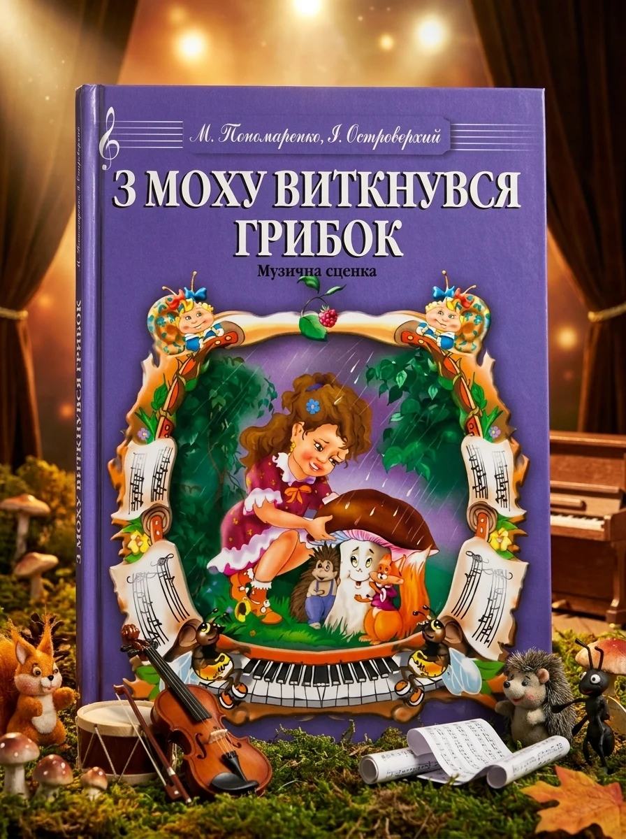 З моху виткнувся грибок. Музична сценка — Поезія та драматургія