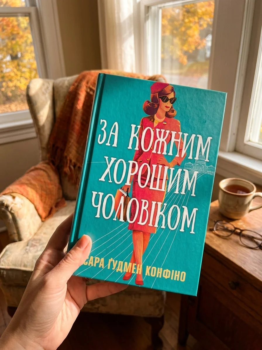 За кожним хорошим чоловіком — Сара Ґудмен Конфіно, обкладинка