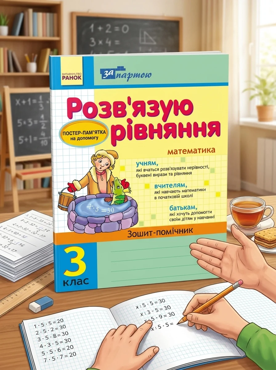 За партою. Розв'язуємо рівняння. 3 клас. Зошит-помічник — Вивчення мов