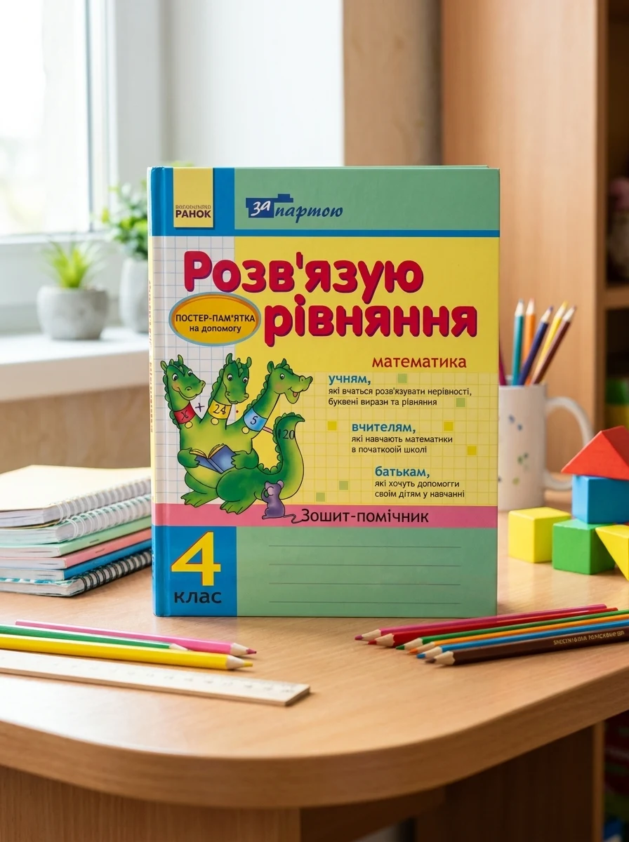 За партою. Розв'язуємо рівняння. 4 клас. Зошит-помічник — Вивчення мов