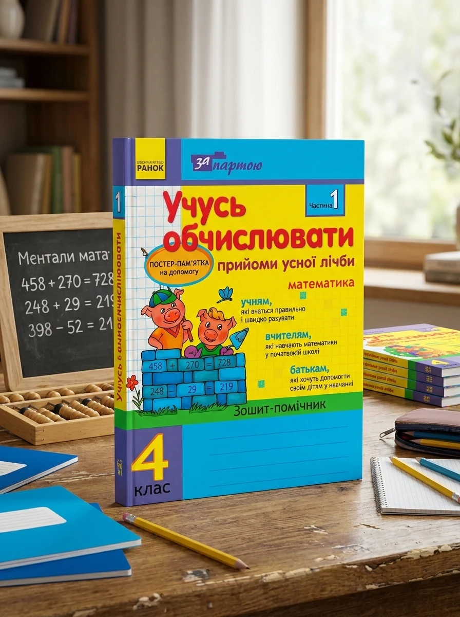 За партою. Учусь обчислювати 4 клас. Прийоми усної лічби в 2-х частинах — Вивчення мов