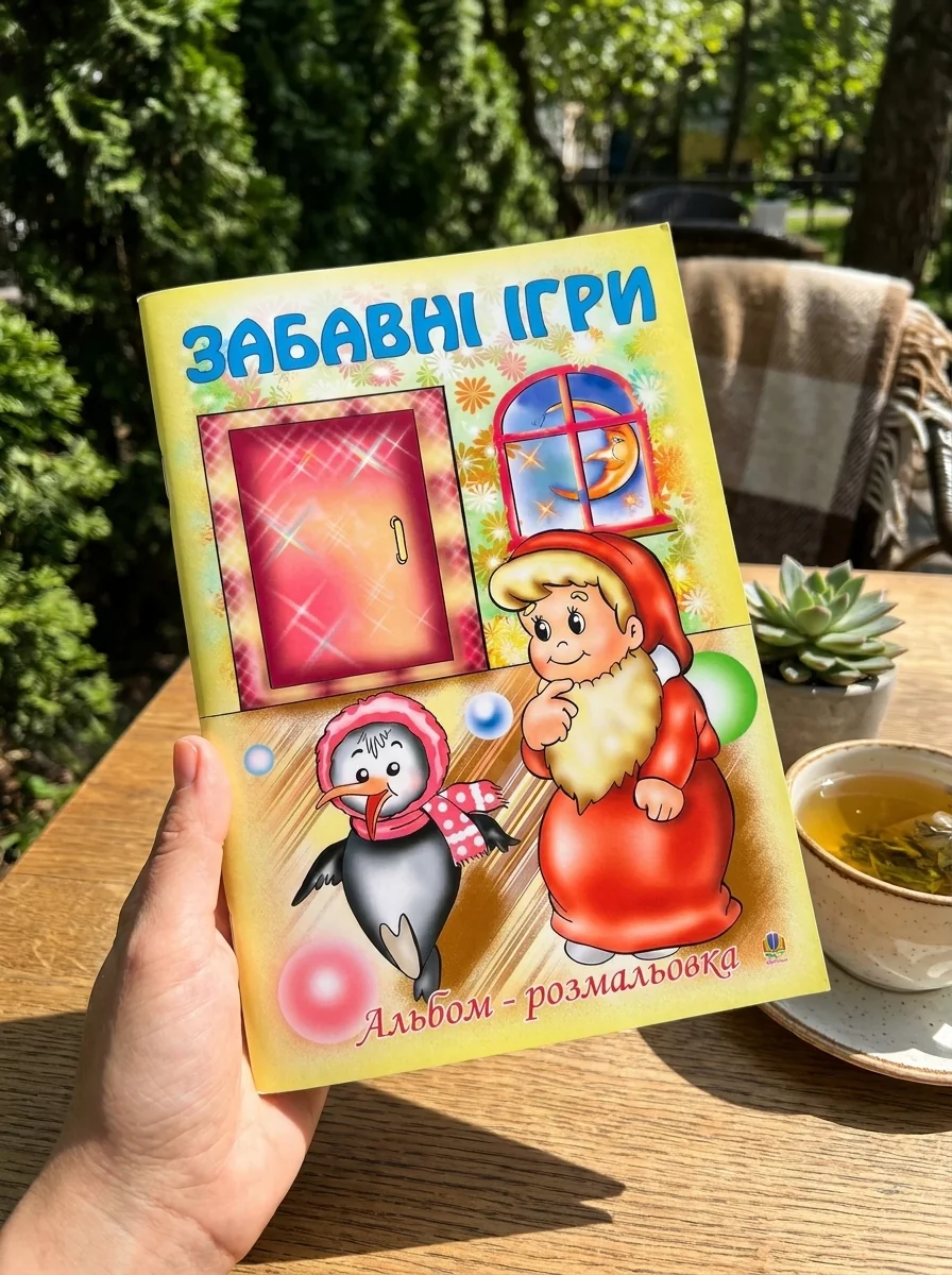 Забавні ігри. Альбом-розмальовка — Дитяча література