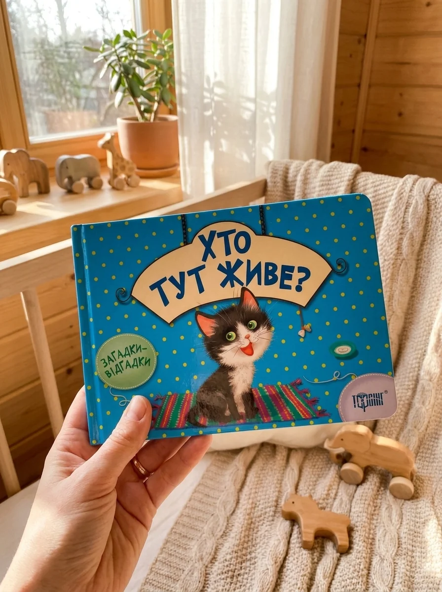 Загадки-відгадки. Хто тут живе? Котик — Розвивальні книги